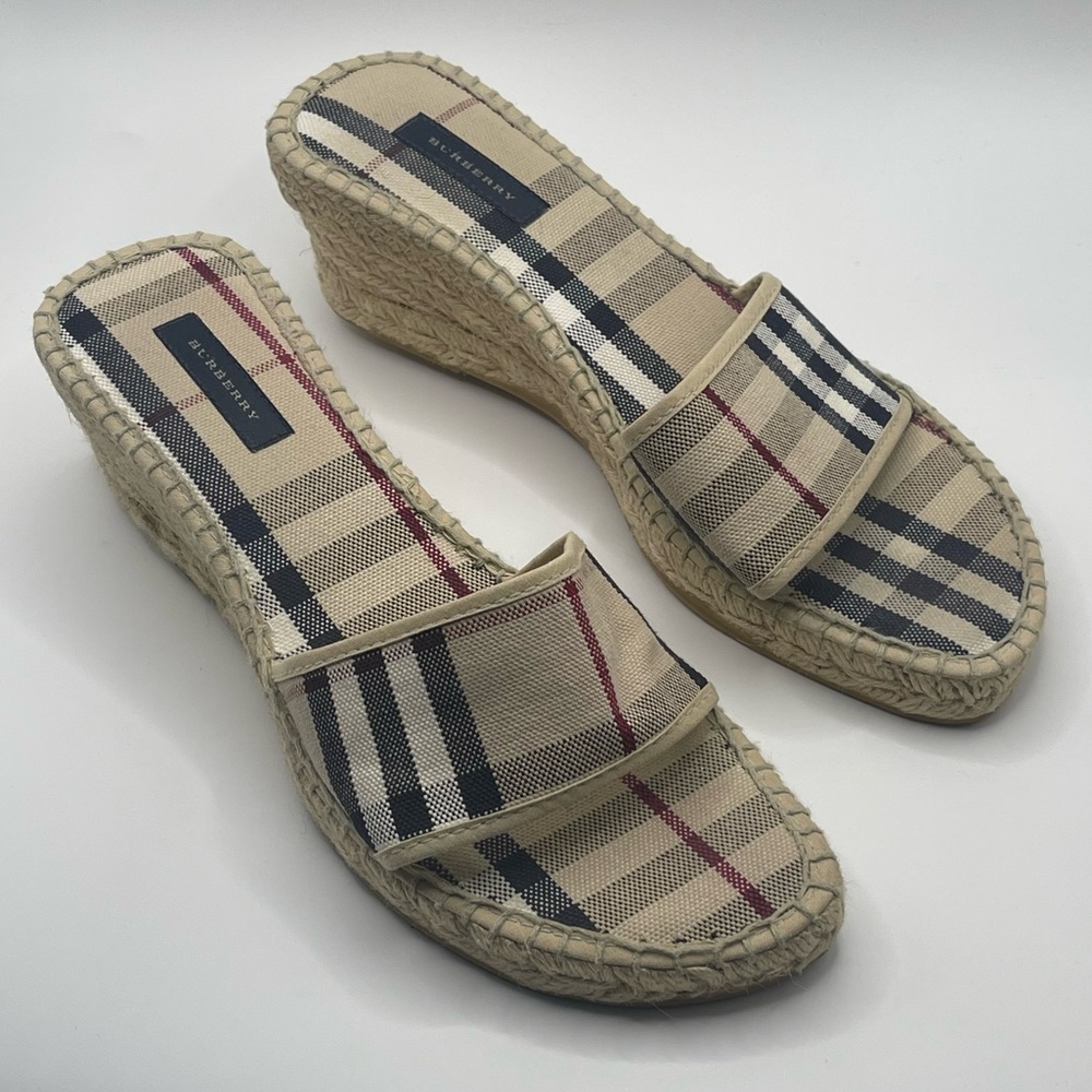 Burberry | Espadrille Slip on Wedge Sandal | EU40 - Picture 2 of 16